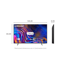 SAMSUNG DUE70 165.1 cm (65 inch) 4K Ultra HD LED Tizen OS TV with Crystal Processor 4K