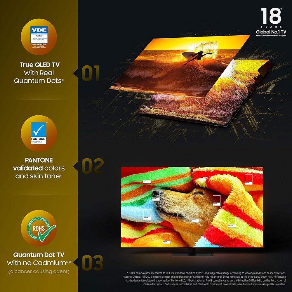 SAMSUNG QN85D 139.7 cm (55 inch) Neo QLED 4K Ultra HD Smart Tizen TV with Quantum Matrix Technology (2024 model)