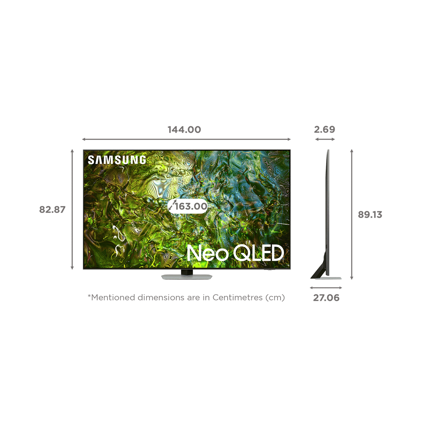 SAMSUNG QN90D 165.1 cm (65 inch) Neo QLED 4K Ultra HD Smart Tizen TV with Quantum Matrix Technology (2024 model)