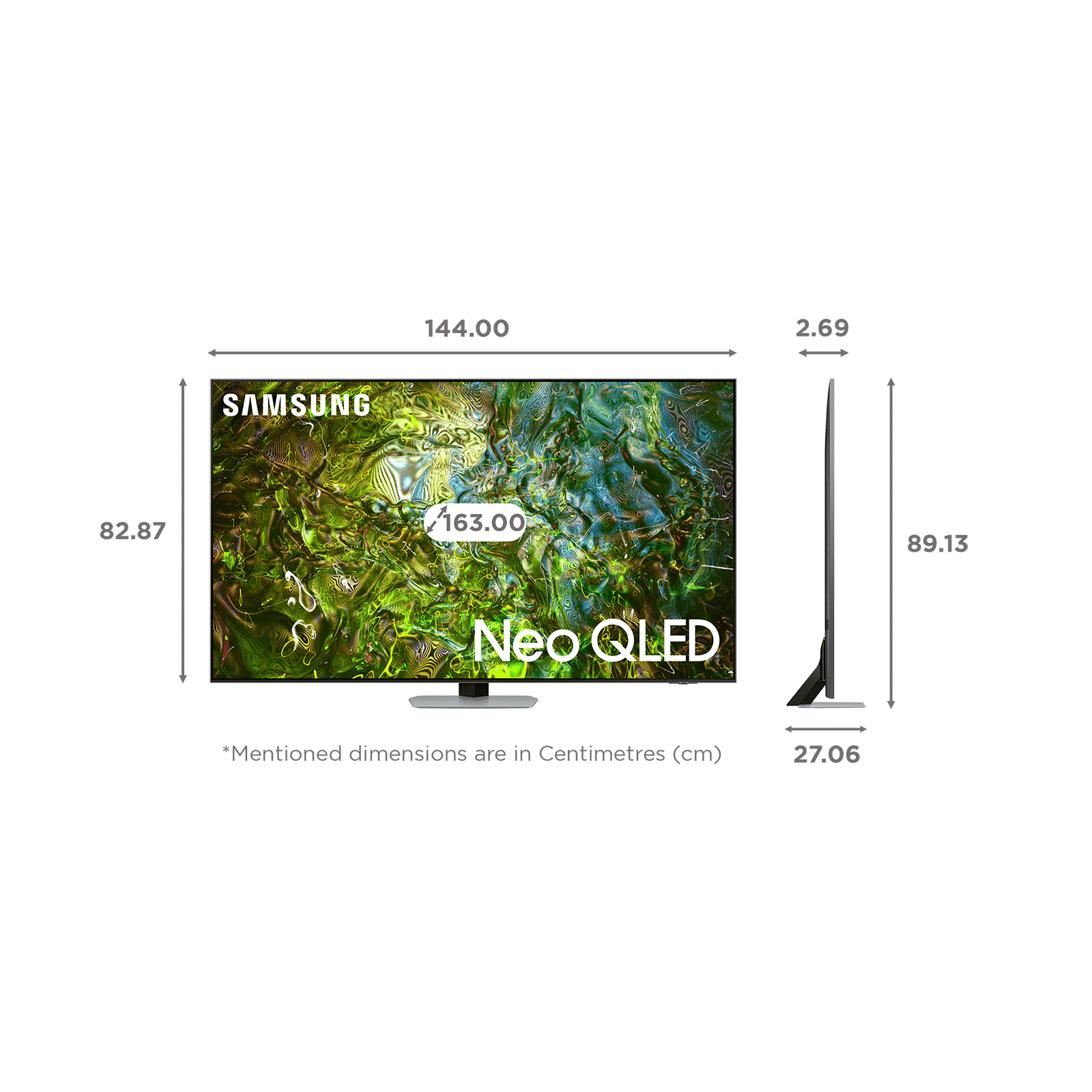 SAMSUNG QN90D 165.1 cm (65 inch) Neo QLED 4K Ultra HD Smart Tizen TV with Quantum Matrix Technology (2024 model)