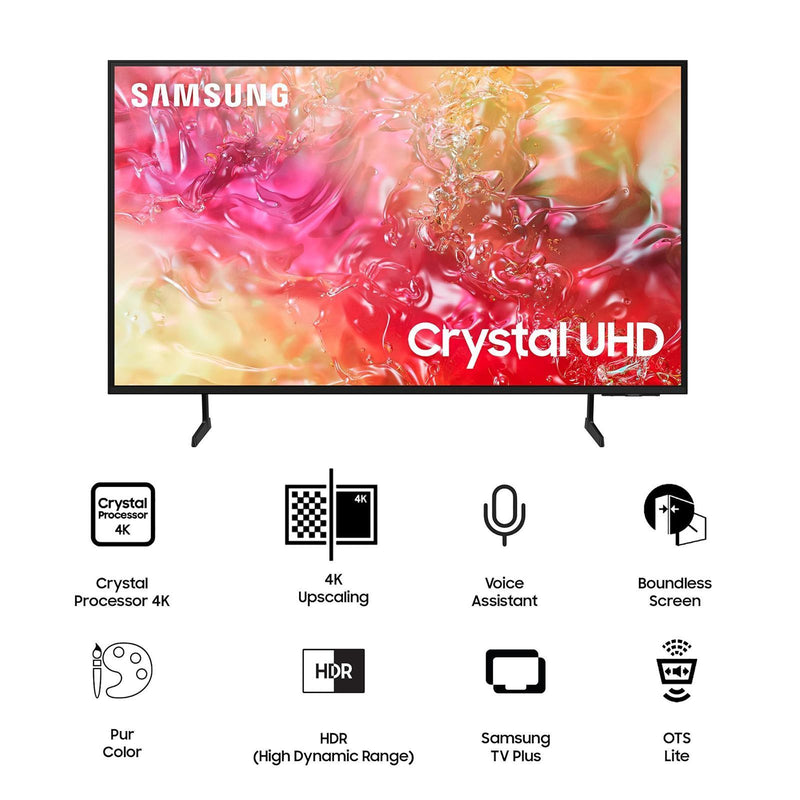 SAMSUNG DU7700 165.1 cm (65 inch) 4K Ultra HD LED Smart Tizen TV with Motion Xcelerator (2024 model)