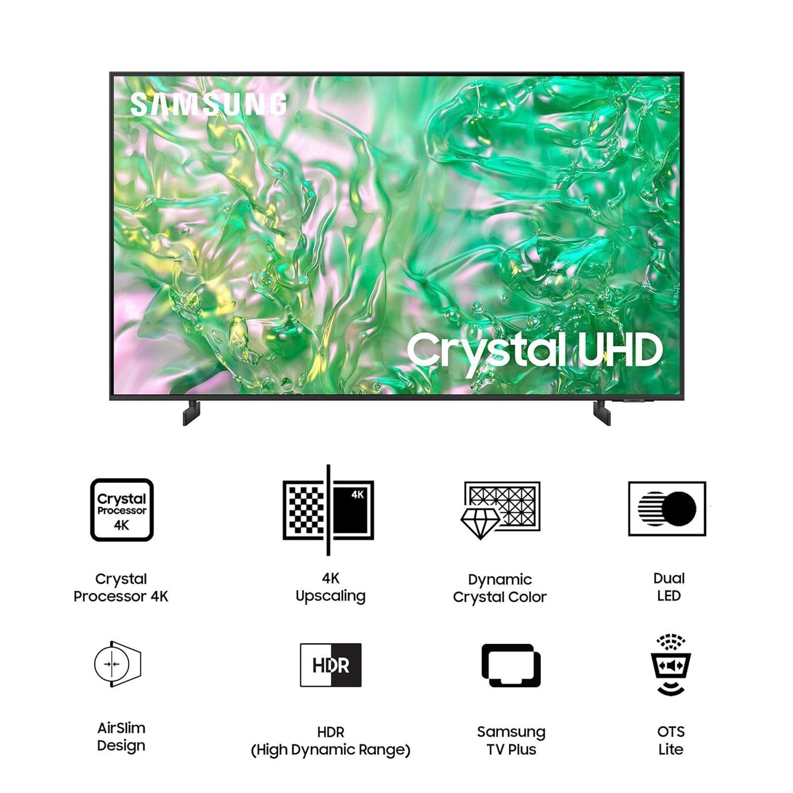 SAMSUNG DU8300 139.7 cm (55 inch) 4K Ultra HD LED Smart Tizen TV with Dynamic Crystal Color(2024 model)