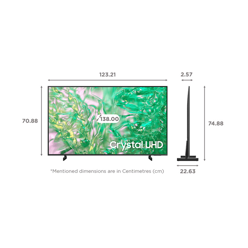 SAMSUNG DU8300 139.7 cm (55 inch) 4K Ultra HD LED Smart Tizen TV with Dynamic Crystal Color(2024 model)