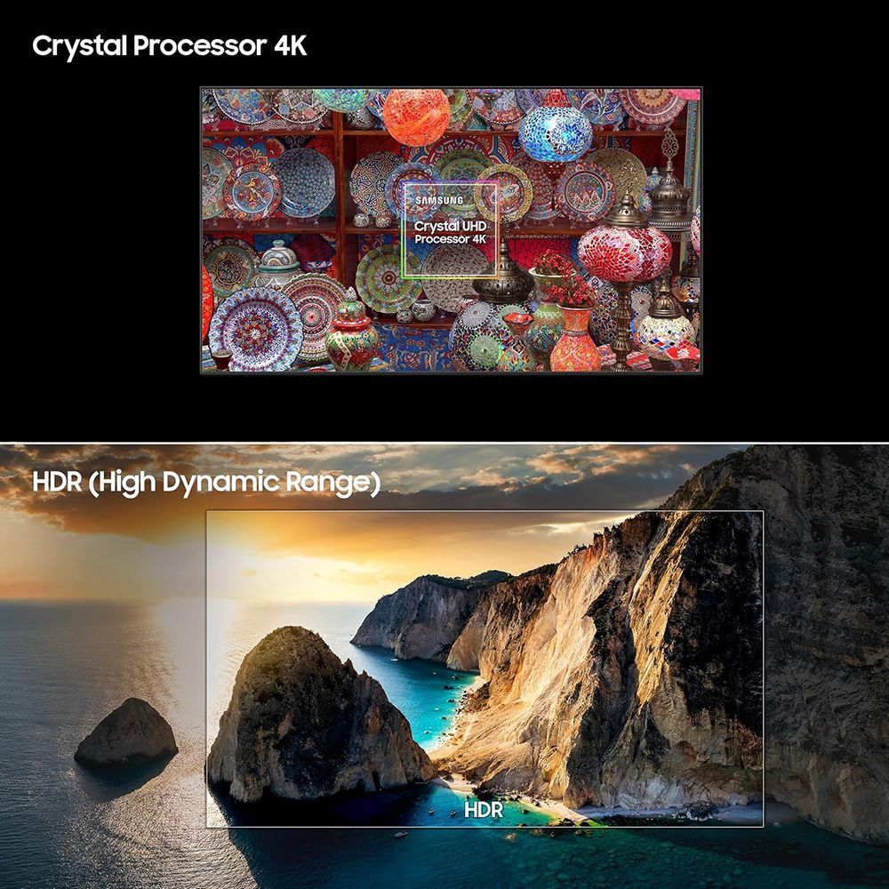 SAMSUNG DU7660 139.7 cm (55 inch) 4K Ultra HD LED Smart Tizen TV with Motion Xcelerator (2024 model)