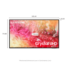 SAMSUNG DU7000 139.7 cm (55 inch) 4K Ultra HD LED Smart Tizen TV with 4K AI Upscaling (2024 model)
