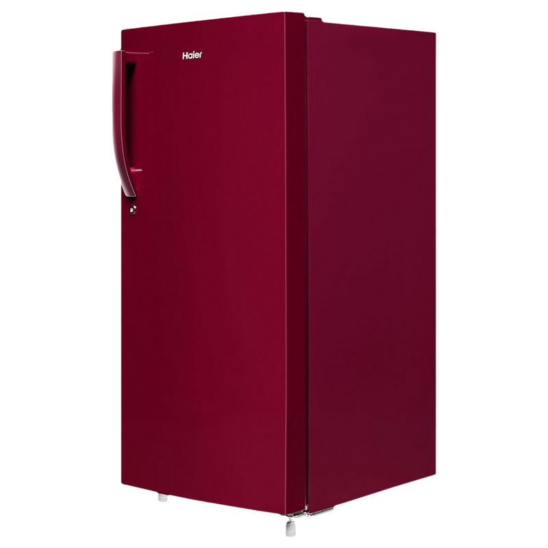 Haier 190 Litres 2 Star Direct Cool Single Door Refrigerator with Antibacterial Gasket (HED202RSP, Red Mono)