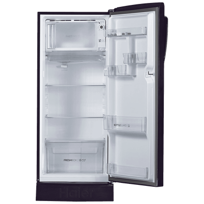 Haier 205 Litres 3 Star Direct Cool Single Door Refrigerator with Anti-Bacterial Gasket (HED213MRBN, Marine Rose)