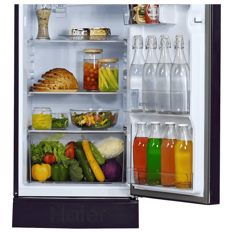 Haier 205 Litres 3 Star Direct Cool Single Door Refrigerator with Anti-Bacterial Gasket (HED213MRBN, Marine Rose)