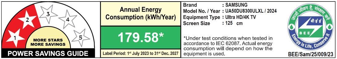SAMSUNG DU8300 127 cm (50 inch) 4K Ultra HD LED Smart Tizen TV with Dynamic Crystal Color(2024 model)