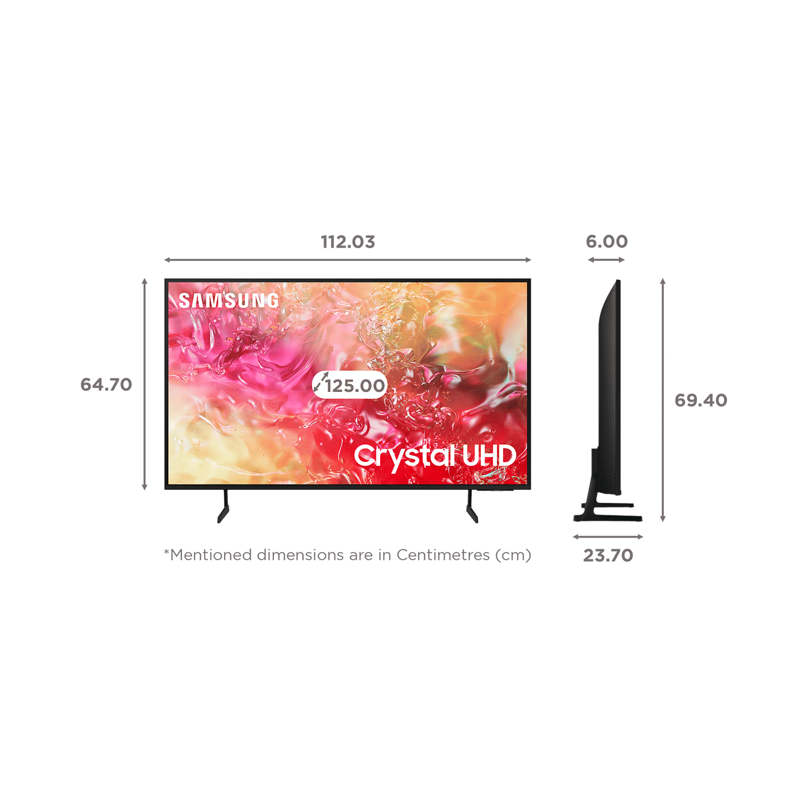 SAMSUNG DU7700 127 cm (50 inch) 4K Ultra HD LED Smart Tizen TV with Motion Xcelerator (2024 model)