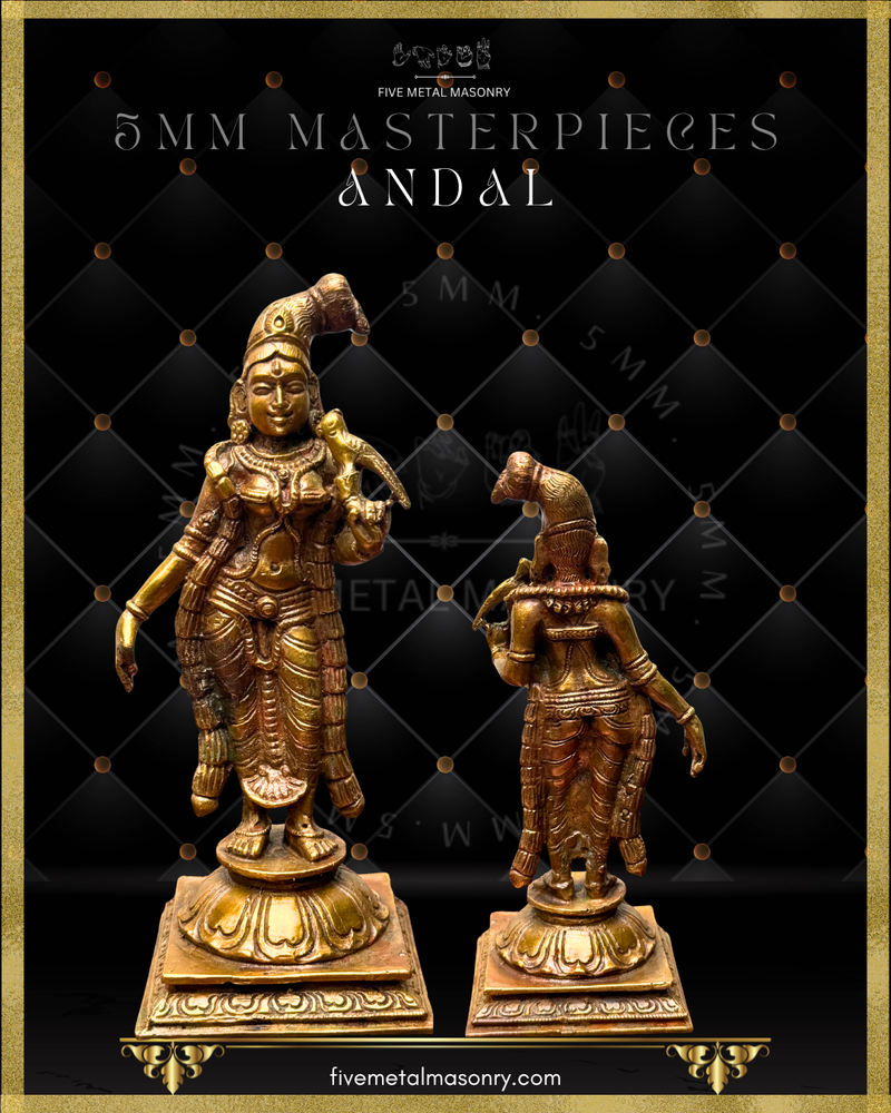 Alvars | Vaishnava saints |Set of 12 Panchaloha Bronze Icons - 5"- Masterpieces Collection | Made to Order