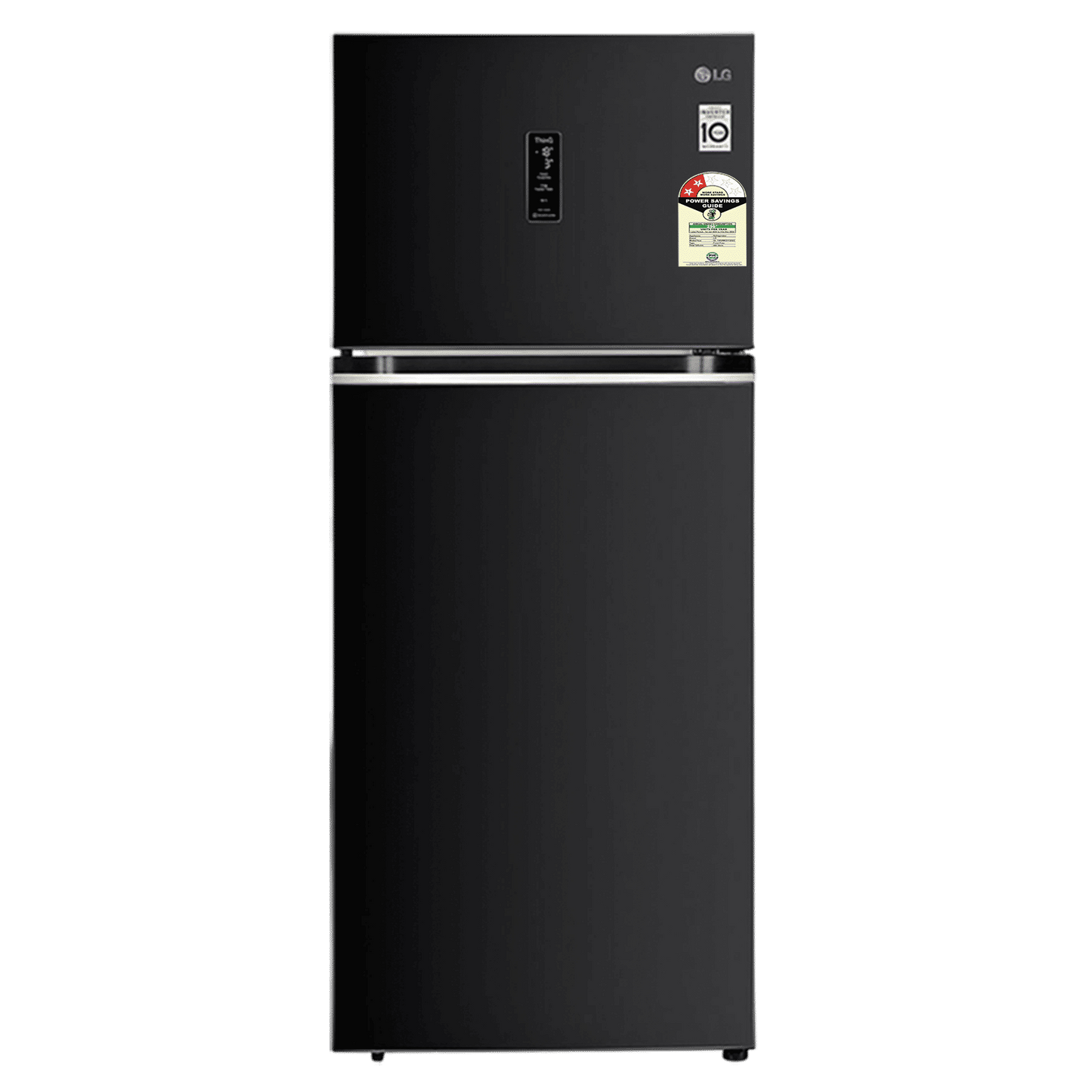 LG 466 Litres 2 Star Frost Free Double Door Smart Wifi Enabled Refrigerator with Multi Air Flow (GL-T492MESY, Ebony Sheen)