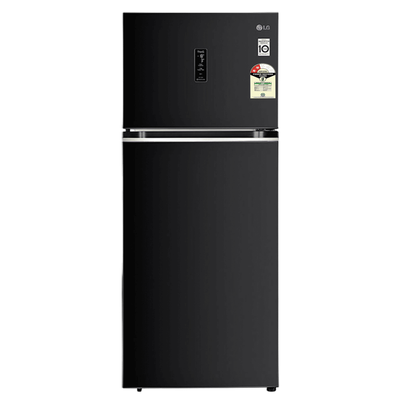 LG 466 Litres 2 Star Frost Free Double Door Smart Wifi Enabled Refrigerator with Multi Air Flow (GL-T492MESY, Ebony Sheen)