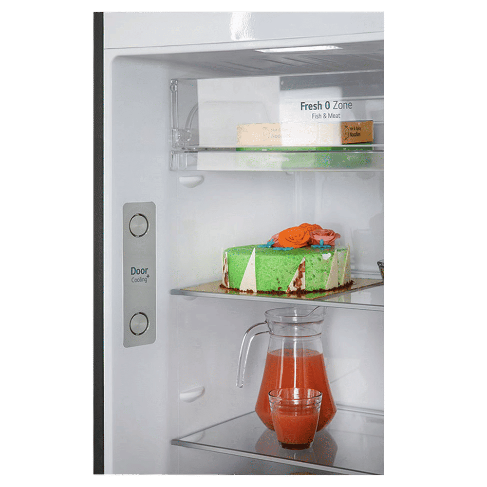LG 466 Litres 2 Star Frost Free Double Door Smart Wifi Enabled Refrigerator with Multi Air Flow (GL-T492MESY, Ebony Sheen)