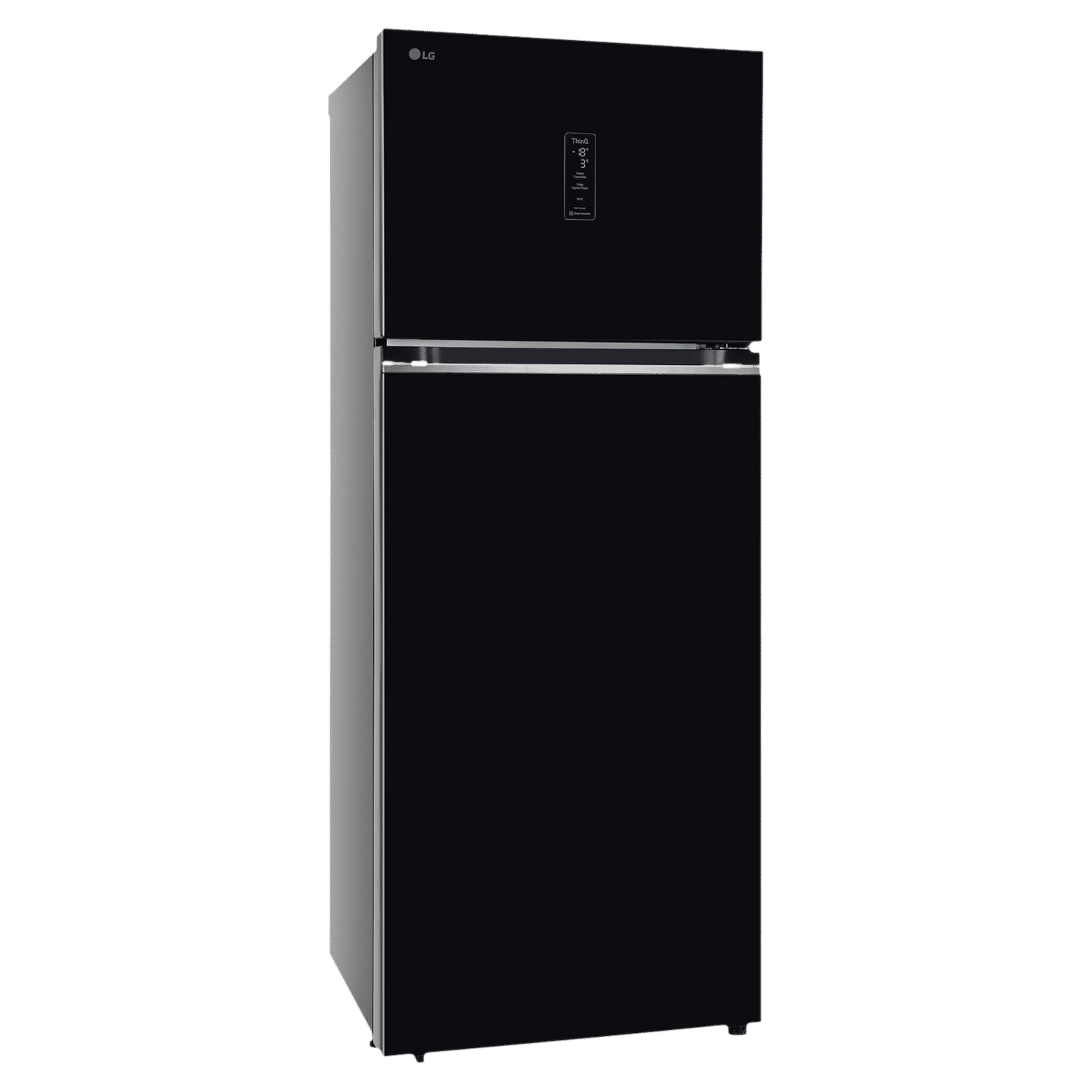 LG 466 Litres 2 Star Frost Free Double Door Smart Wifi Enabled Refrigerator with Multi Air Flow (GL-T492MESY, Ebony Sheen)