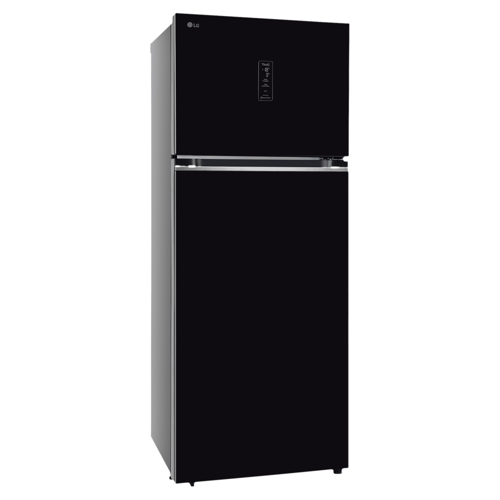 LG 466 Litres 2 Star Frost Free Double Door Smart Wifi Enabled Refrigerator with Multi Air Flow (GL-T492MESY, Ebony Sheen)