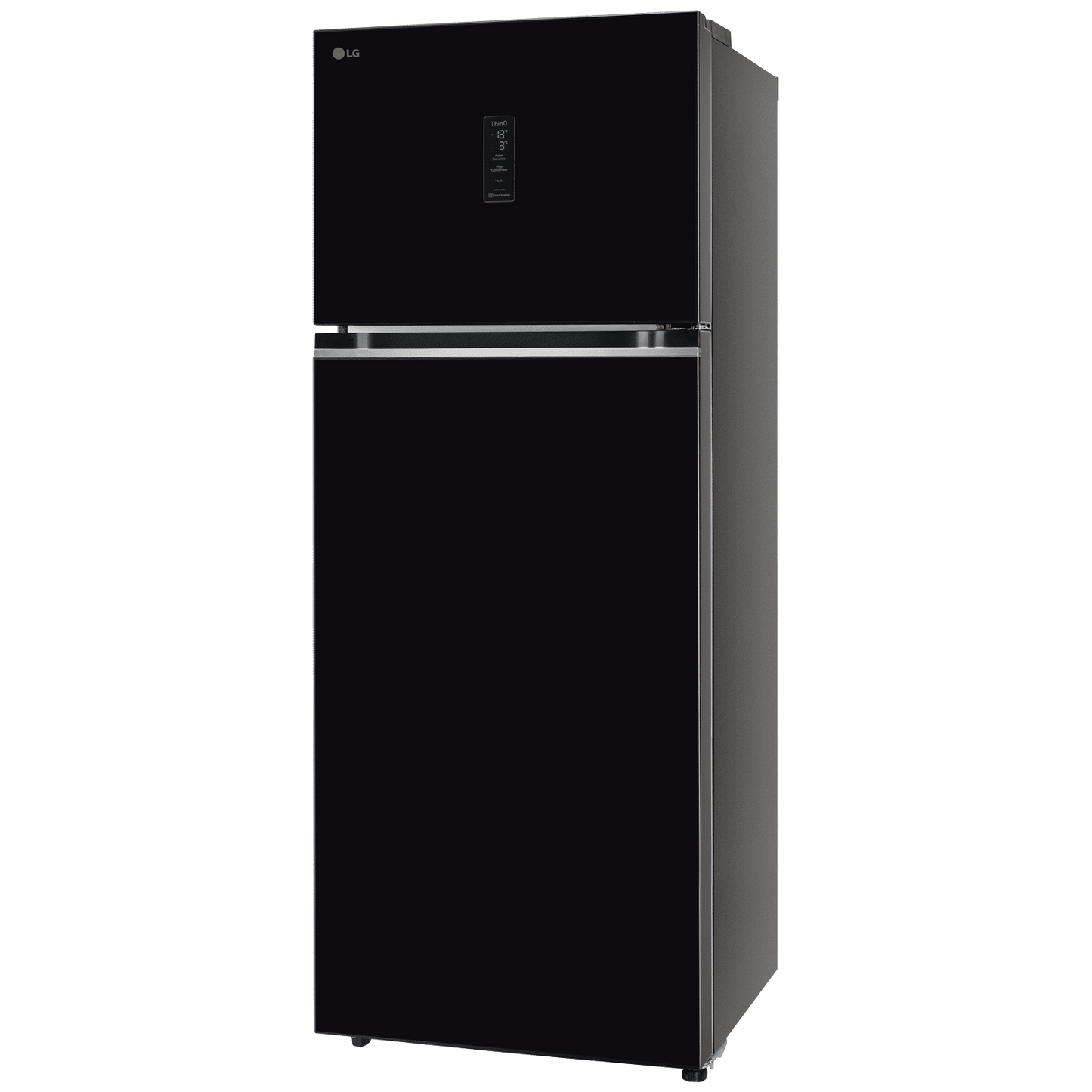 LG 466 Litres 2 Star Frost Free Double Door Smart Wifi Enabled Refrigerator with Multi Air Flow (GL-T492MESY, Ebony Sheen)