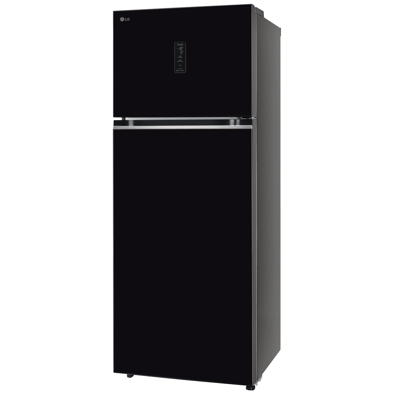 LG 466 Litres 2 Star Frost Free Double Door Smart Wifi Enabled Refrigerator with Multi Air Flow (GL-T492MESY, Ebony Sheen)