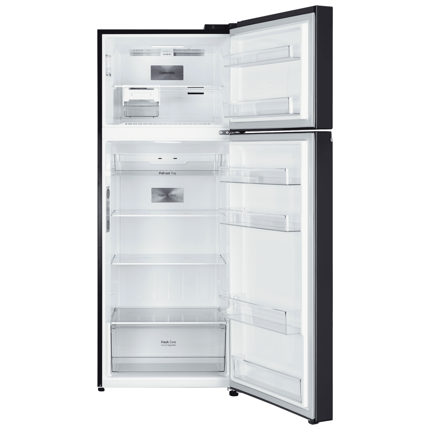 LG 466 Litres 2 Star Frost Free Double Door Smart Wifi Enabled Refrigerator with Multi Air Flow (GL-T492MESY, Ebony Sheen)