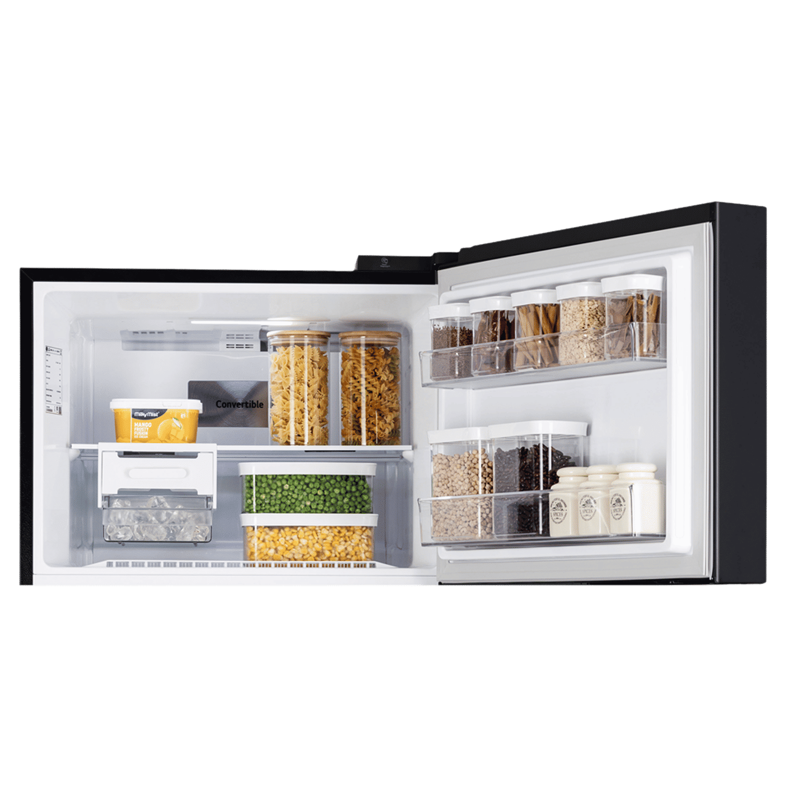 LG 466 Litres 2 Star Frost Free Double Door Smart Wifi Enabled Refrigerator with Multi Air Flow (GL-T492MESY, Ebony Sheen)