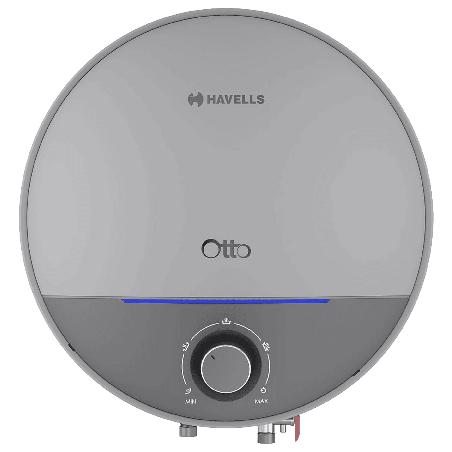 HAVELLS Otto 10 Litre 5 Star Vertical Storage Geyser with Whirl Flow Technology (Silver Grey)