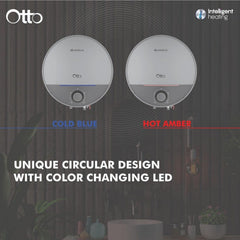 HAVELLS Otto 10 Litre 5 Star Vertical Storage Geyser with Whirl Flow Technology (Silver Grey)
