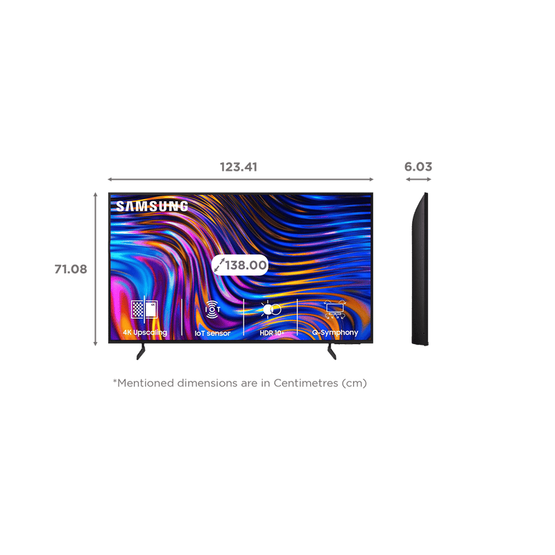 SAMSUNG Crystal 4K Vivid 138 cm (55 inch) 4K Ultra HD LED Tizen TV with Crystal Processor 4K (2024 model)