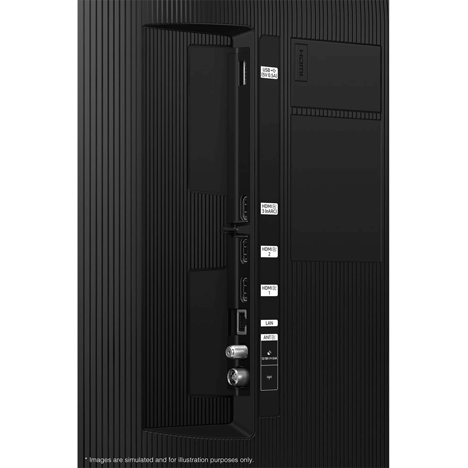 SAMSUNG Crystal 4K Vivid 138 cm (55 inch) 4K Ultra HD LED Tizen TV with Crystal Processor 4K (2024 model)