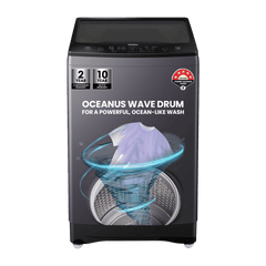 Haier 10.5 kg 5 Star Fully Automatic Top Load Washing Machine (HWM105-826S6, Oceanus Wave Drum, Starry Silver)