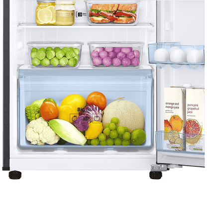 SAMSUNG 236 Litres 3 Star Frost Free Double Door Convertible Refrigerator with Anti Bacterial Gasket (RT28C3733BX/HL, Luxe Black)
