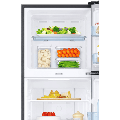 SAMSUNG 236 Litres 3 Star Frost Free Double Door Convertible Refrigerator with Anti Bacterial Gasket (RT28C3733BX/HL, Luxe Black)