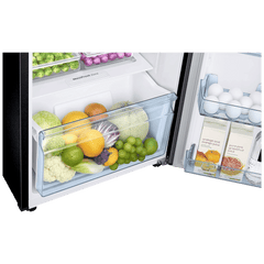SAMSUNG 236 Litres 3 Star Frost Free Double Door Convertible Refrigerator with Anti Bacterial Gasket (RT28C3733BX/HL, Luxe Black)