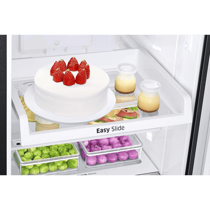 SAMSUNG 236 Litres 3 Star Frost Free Double Door Convertible Refrigerator with Anti Bacterial Gasket (RT28C3733BX/HL, Luxe Black)