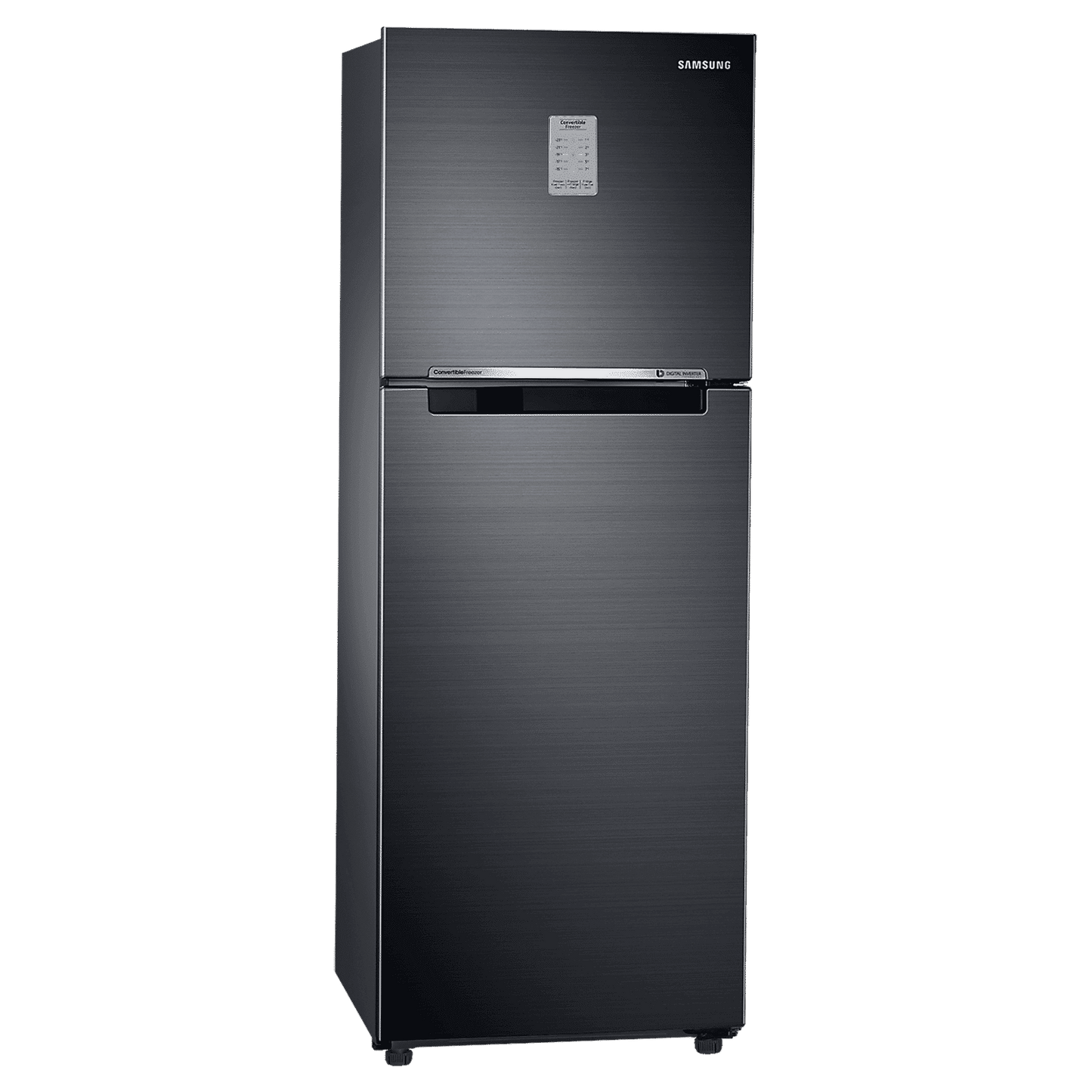 SAMSUNG 236 Litres 3 Star Frost Free Double Door Convertible Refrigerator with Anti Bacterial Gasket (RT28C3733BX/HL, Luxe Black)