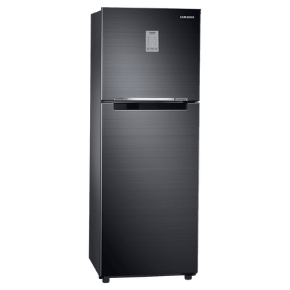 SAMSUNG 236 Litres 3 Star Frost Free Double Door Convertible Refrigerator with Anti Bacterial Gasket (RT28C3733BX/HL, Luxe Black)