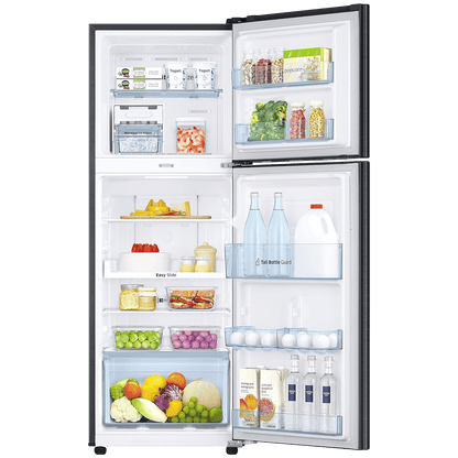 SAMSUNG 236 Litres 3 Star Frost Free Double Door Convertible Refrigerator with Anti Bacterial Gasket (RT28C3733BX/HL, Luxe Black)
