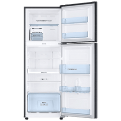 SAMSUNG 236 Litres 3 Star Frost Free Double Door Convertible Refrigerator with Anti Bacterial Gasket (RT28C3733BX/HL, Luxe Black)