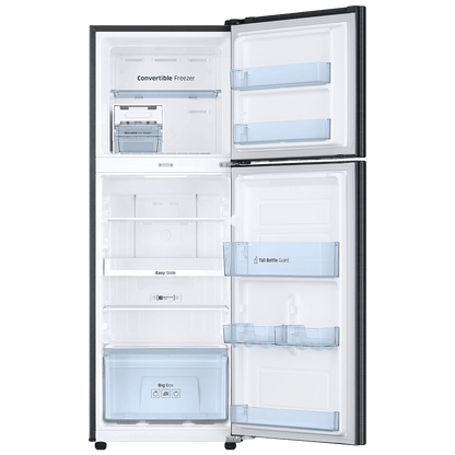 SAMSUNG 236 Litres 3 Star Frost Free Double Door Convertible Refrigerator with Anti Bacterial Gasket (RT28C3733BX/HL, Luxe Black)