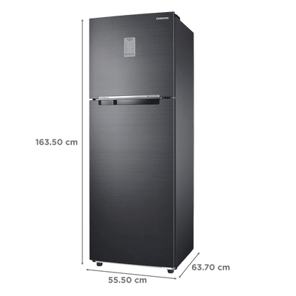 SAMSUNG 256 Litres 2 Star Frost Free Double Door Convertible Refrigerator with All-around Cooling (RT30C3732BX/HL, Luxe Brown)