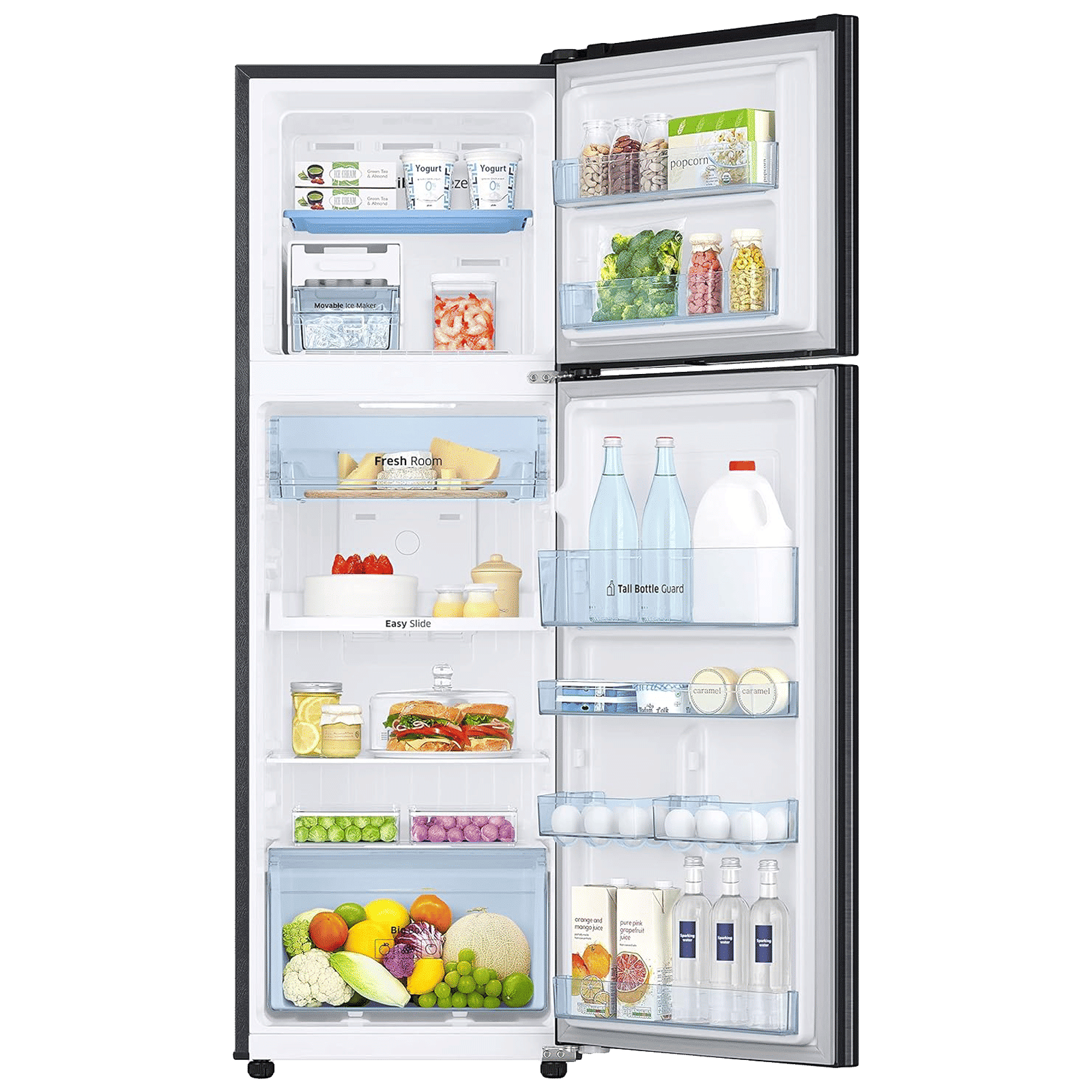 SAMSUNG 256 Litres 2 Star Frost Free Double Door Convertible Refrigerator with All-around Cooling (RT30C3732BX/HL, Luxe Brown)