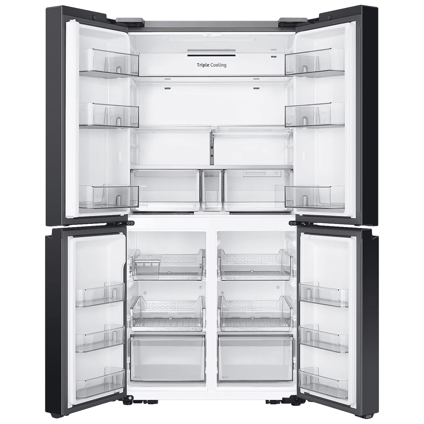 SAMSUNG 650 Litres Frost Free French Door Convertible Refrigerator with Triple Cooling (RF65DB90BD12/TL, Clean White)