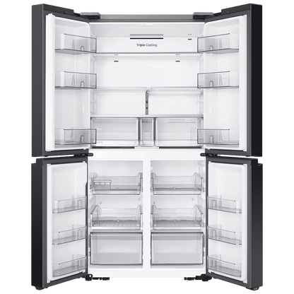 SAMSUNG 650 Litres Frost Free French Door Convertible Refrigerator with Triple Cooling (RF65DG90BDSG/TL, Black Caviar)