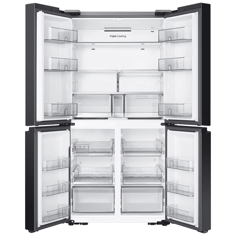 SAMSUNG 650 Litres Frost Free French Door Convertible Refrigerator with Triple Cooling (RF65DG90BDSG/TL, Black Caviar)