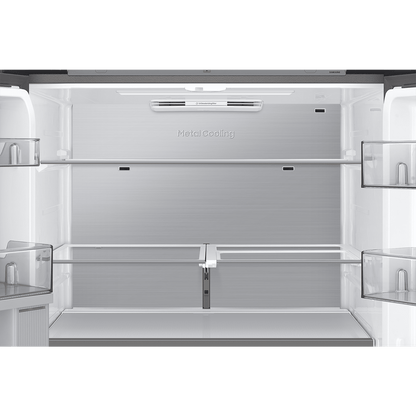 SAMSUNG 809 Litres Frost Free French Door Convertible Refrigerator with Water Dispenser (RF71DB9950QD/TL, Clean Charcoal & Stainless Steel)