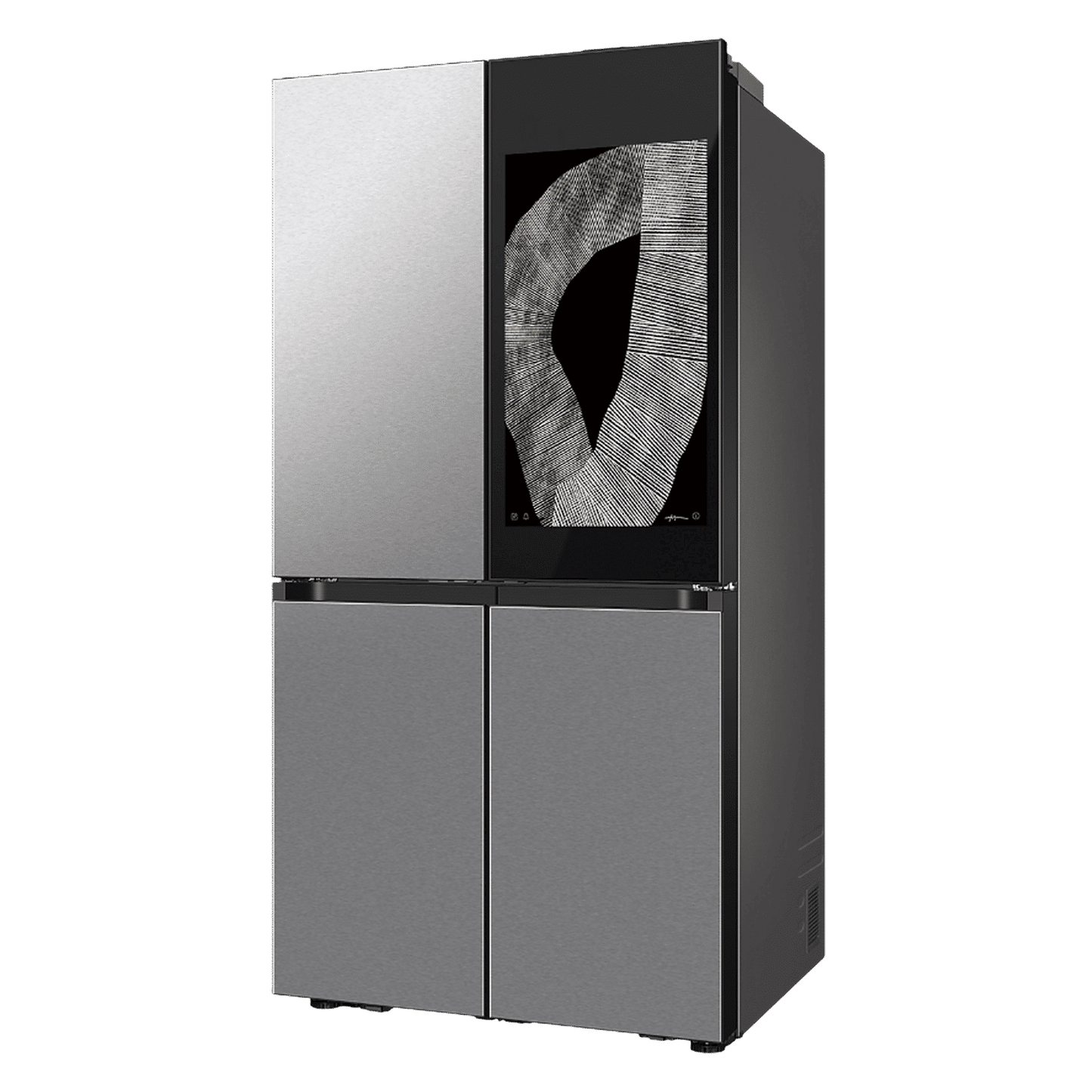 SAMSUNG 809 Litres Frost Free French Door Convertible Refrigerator with Water Dispenser (RF71DB9950QD/TL, Clean Charcoal & Stainless Steel)