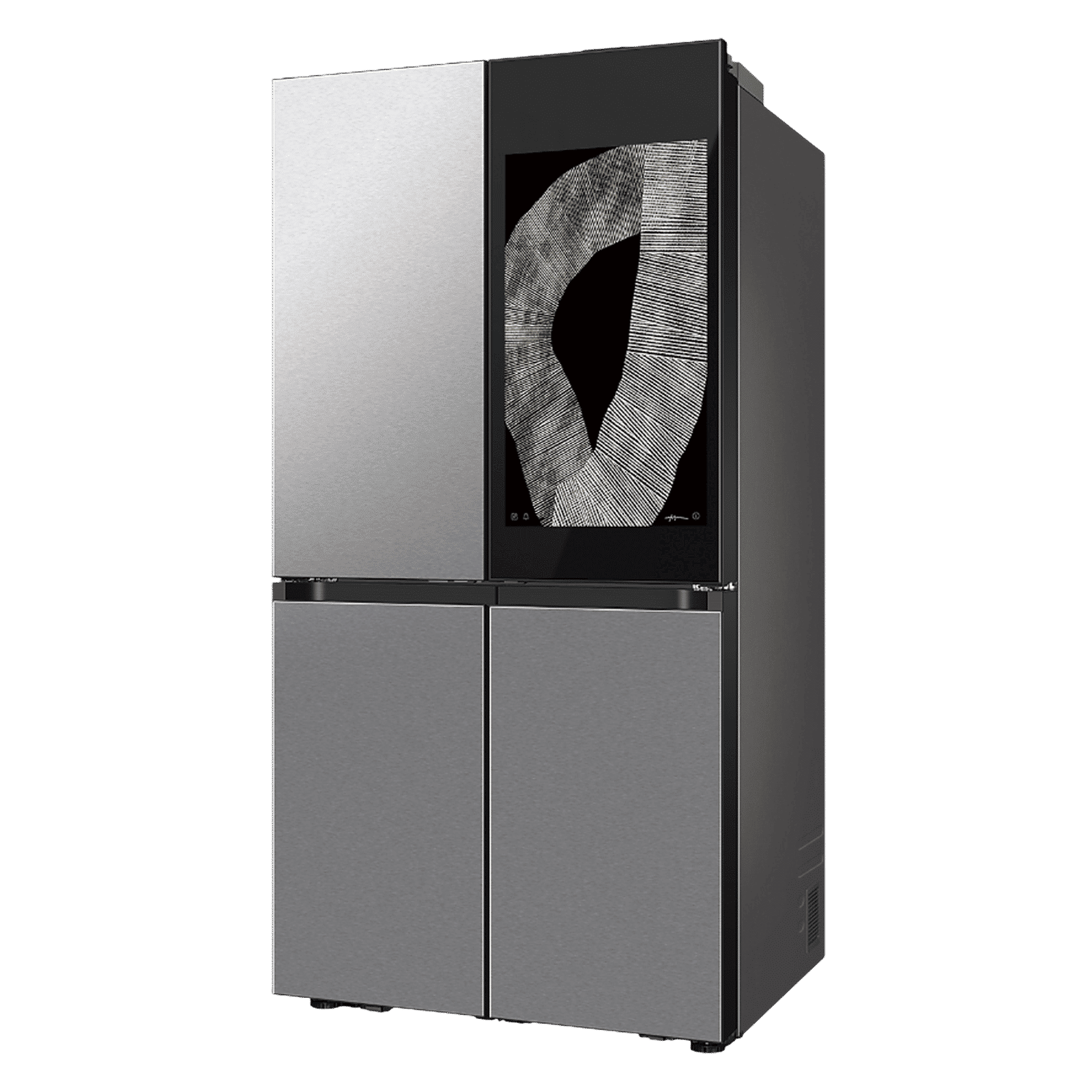 SAMSUNG 809 Litres Frost Free French Door Convertible Refrigerator with Water Dispenser (RF71DB9950QD/TL, Clean Charcoal & Stainless Steel)