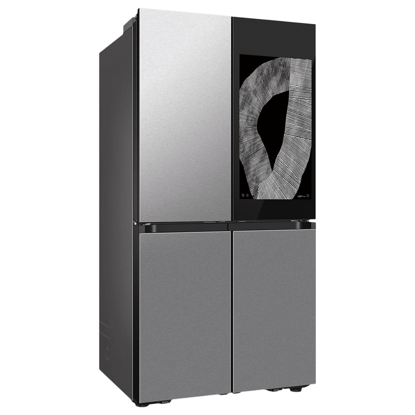 SAMSUNG 809 Litres Frost Free French Door Convertible Refrigerator with Water Dispenser (RF71DB9950QD/TL, Clean Charcoal & Stainless Steel)