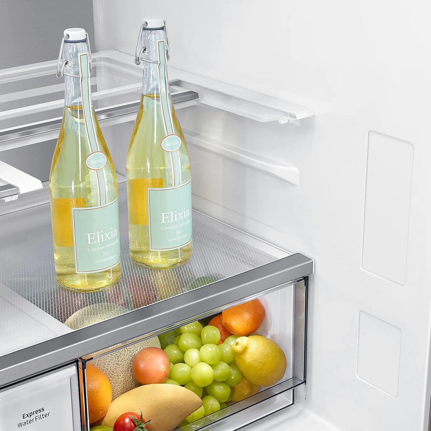 SAMSUNG 809 Litres Frost Free French Door Convertible Refrigerator with Water Dispenser (RF71DB9950QD/TL, Clean Charcoal & Stainless Steel)