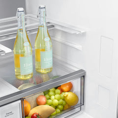 SAMSUNG 809 Litres Frost Free French Door Convertible Refrigerator with Water Dispenser (RF71DB9950QD/TL, Clean Charcoal & Stainless Steel)