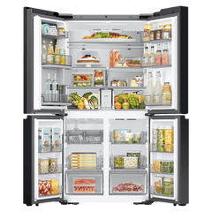SAMSUNG 809 Litres Frost Free French Door Convertible Refrigerator with Water Dispenser (RF71DB9950QD/TL, Clean Charcoal & Stainless Steel)